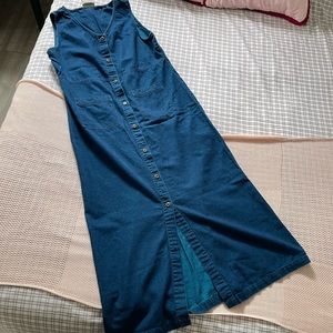 Button long demon dress